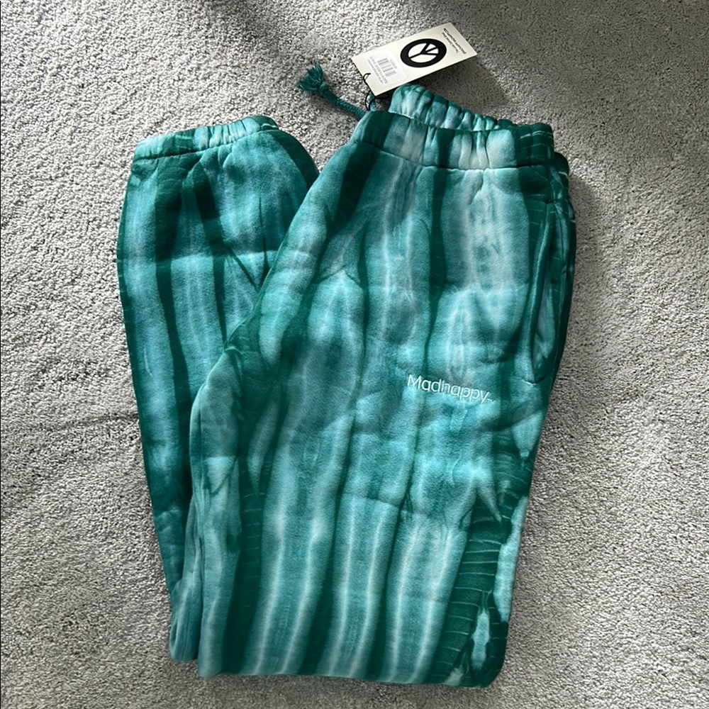 NWT Madhappy Green Tie-Dye Sweatpants size M